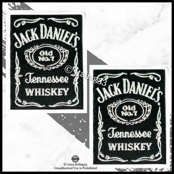 Jack Daniels Accessories Jack Daniels Old No 7 Tennessee Whisky Embroidered Patch 35 X 2